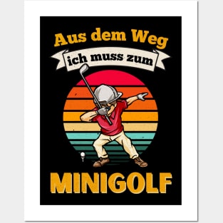 Minigolf Dabbing Mingolfspieler Golf Posters and Art